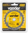 Lâmina de serra circular 110 mm x 20 mm 24 dentes VONDER 4675110224